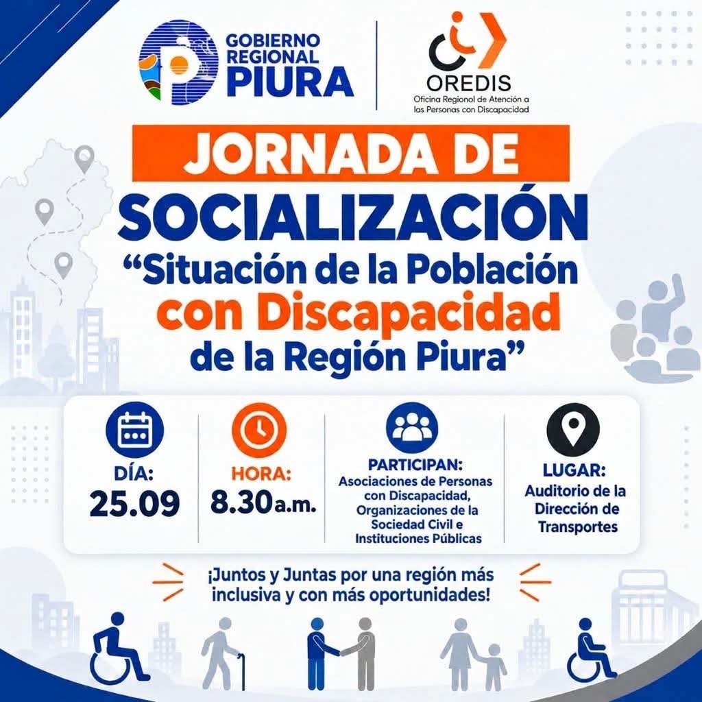 Jornada de Socialización "Situación de la Población con Discapacidad de la Región Piura"