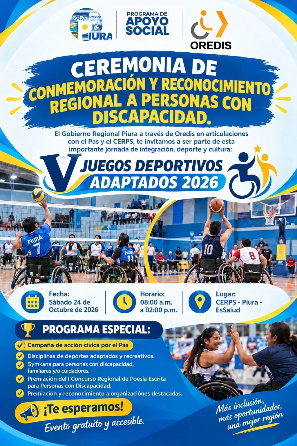 V JUEGOS DEPORTIVOS ADAPTADOS 2026